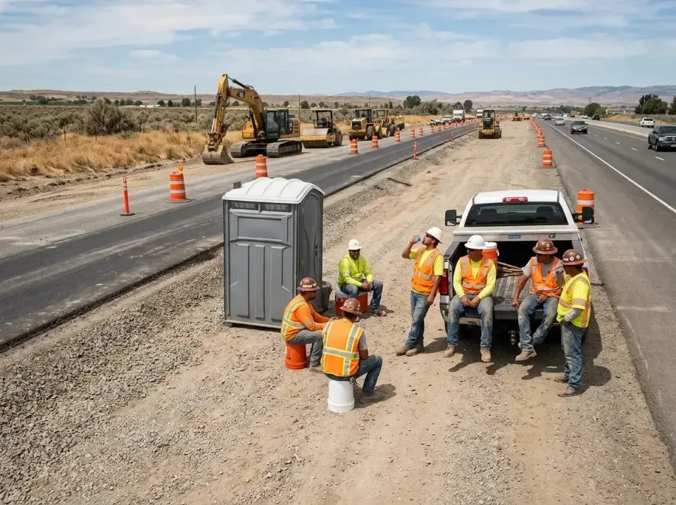 highway-road-construction-crew-007 — frequently asked questions, Porta Potty and Restroom Rentals in Redding, CA